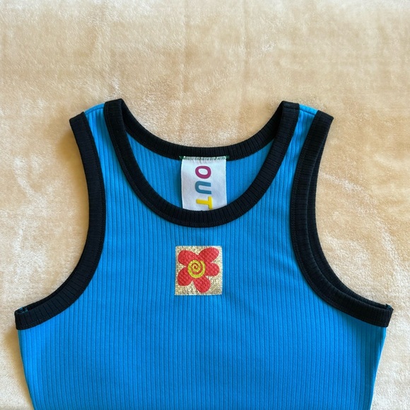 KkCo Outside Blue Y2K Tank Top - Picture 4 of 7